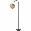 Deals 🔔 Benzara 63 Inch Metal Lamp, Downbridge Adjustable Bamboo Shade, Brown, Black 🔥 -Benzara Sales Store unnamed file 1003