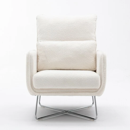 Top 10 โ Benzara Tory 37 Inch Modern Accent Chair, Velvet, Lumbar Pillow, Cream White ๐ฏ 4 Top 10 โ Benzara Tory 37 Inch Modern Accent Chair, Velvet, Lumbar Pillow, Cream White ๐ฏ - Image 2