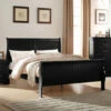 Hot Sale 😍 Benzara Elegant Modern Style Queen Size Sleigh Bed, Black 🧨 -Benzara Sales Store unnamed file 1272