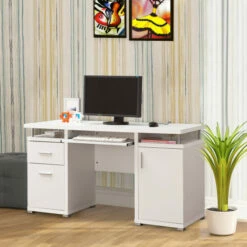 Cheap 😀 Benzara Elegant White Computer Desk With Efficient Storage 💯 13 Cheap 😀 Benzara Elegant White Computer Desk With Efficient Storage 💯 -Benzara Sales Store unnamed file 1590
