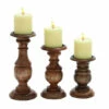 Coupon 💯 Benzara Short And Sweet Wooden Candle Holder Set Of Three In Natural Wood Finish 🎉 -Benzara Sales Store unnamed file 1629