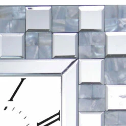 Top 10 🎉 Benzara Mirror Accented Wooden Analog Wall Clock In Square Shape, White 🌟 -Benzara Sales Store unnamed file 2180