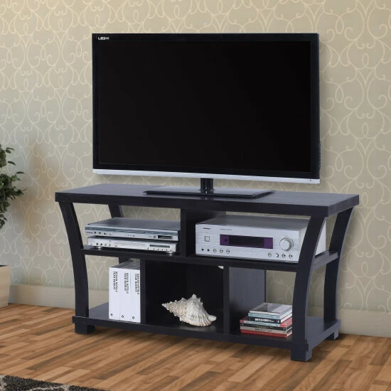 Promo ⭐ Benzara Astonishing Entertainment TV Stand, Black 😀 8 Promo ⭐ Benzara Astonishing Entertainment TV Stand, Black 😀 - Image 6