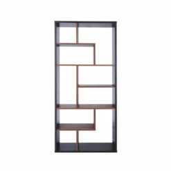 Top 10 ๐ Benzara Spacious Wooden Bookshelf With Zig Zag Display Storage, Walnut Brown ๐