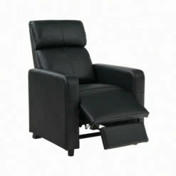 Promo ⭐ Benzara Modern Theater Seating Push-Back Recliner, Black 👍 -Benzara Sales Store unnamed file 2373