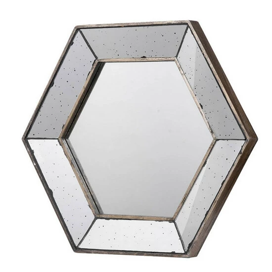 Best reviews of 🎉 Benzara Filo 21 Inch Wall Accent Mirror, Raised Tray Edges, Hexagonal Mirror Frame ⭐ 4 Best reviews of 🎉 Benzara Filo 21 Inch Wall Accent Mirror, Raised Tray Edges, Hexagonal Mirror Frame ⭐ - Image 2