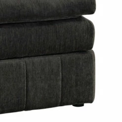 Buy 🎁 Benzara Luna 33 Inch Modular Ottoman, Three Layer Plush Cushioned Seat, Dark Gray 👍 -Benzara Sales Store unnamed file 2541