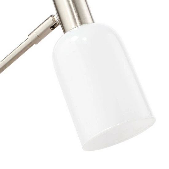 Deals ✔️ Benzara Draft 18 Inch Task Lamp, Hand Blown Glass Shade, Ombre Light White, Nickel ⌛ 4 Deals ✔️ Benzara Draft 18 Inch Task Lamp, Hand Blown Glass Shade, Ombre Light White, Nickel ⌛ - Image 2