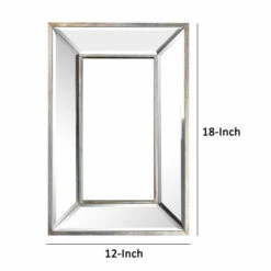 Cheapest ⌛ Benzara Toby 12 X 18 Inch Wall Mount Accent Mirror, Antique Silver Wood Frame ⌛ -Benzara Sales Store unnamed file 2666