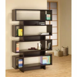 Outlet 😉 Benzara Stupendous Wooden Bookcase With Open Shelves, Brown 👏
