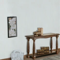 Discount 🤩 Benzara Quaint Wooden Console Table With Bottom Shelf, Brown ❤️ 13 Discount 🤩 Benzara Quaint Wooden Console Table With Bottom Shelf, Brown ❤️ -Benzara Sales Store unnamed file 2834