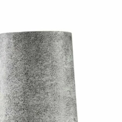 Deals 🧨 Benzara Fin 21 Inch Cylindrical Metal Vase, Subtly Textured, Antique Gray White 🤩 -Benzara Sales Store unnamed file 2836