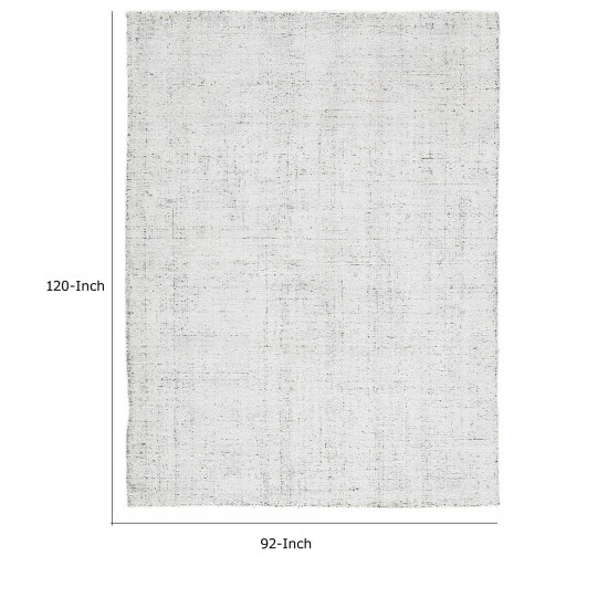 Discount ๐งจ Benzara Knox 8 X 10 Handcrafted Area Rug, Wool, Viscose, Smoky Art, Large, Gray - 7' X 7' Round โจ 7 Discount ๐งจ Benzara Knox 8 X 10 Handcrafted Area Rug, Wool, Viscose, Smoky Art, Large, Gray - 7' X 7' Round โจ - Image 5