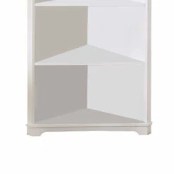 Best deal ❤️ Benzara Contemporary Style Solid Wood Five Shelves Corner Bookshelf, White ⌛ -Benzara Sales Store unnamed file 2869