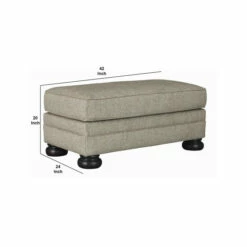 Flash Sale ✨ Benzara Transitional Wooden Polyester Upholstered Ottoman With Bun Feet, Beige 🎁 11 Flash Sale ✨ Benzara Transitional Wooden Polyester Upholstered Ottoman With Bun Feet, Beige 🎁 -Benzara Sales Store unnamed file 3085