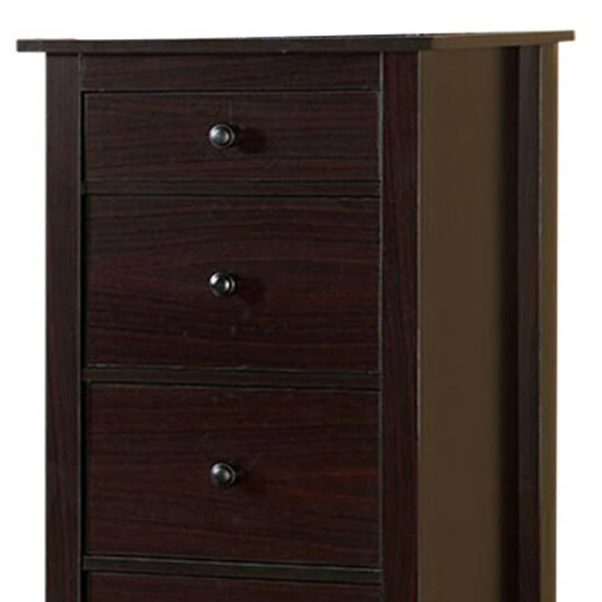 New ⭐ Benzara Launces Contemporary Style Chest, Espresso ⌛ 4 New ⭐ Benzara Launces Contemporary Style Chest, Espresso ⌛ - Image 2