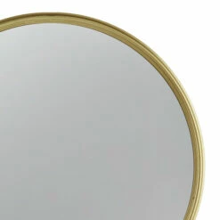Budget 👏 Benzara 10 Inch Modern Accent Convex Wall Mirror, Round Embellished Gold Frame ⌛ -Benzara Sales Store unnamed file 3207