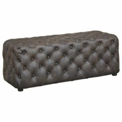 Top 10 ๐ Benzara Button Tufted Faux Leather Upholstered Wooden Accent Ottoman, Brown ๐งจ