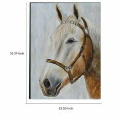 Coupon 👏 Benzara Urban Port 'Horse' Hand Painted Wood Wall Art Decor - Multi ❤️ -Benzara Sales Store unnamed file 3629