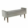Budget ๐งจ Benzara Velvet Upholstered Wooden Bench With Lift Top Storage And Tapered Feet, Gray ๐คฉ 1 Budget ๐งจ Benzara Velvet Upholstered Wooden Bench With Lift Top Storage And Tapered Feet, Gray ๐คฉ -Benzara Sales Store unnamed file 3882