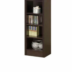 Coupon 🔔 Benzara Glimmering Brown Narrow Wooden Bookcase 🤩 -Benzara Sales Store unnamed file 403