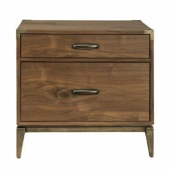 Flash Sale 😍 Benzara Wooden Nightstand With Two Drawers, Brown ✨ -Benzara Sales Store unnamed file 4051