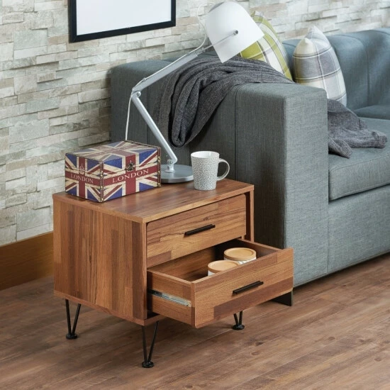 New ๐ Benzara Contemporary 2 Drawers Wood Nightstand By Deoss, Brown ๐ 3 New ๐ Benzara Contemporary 2 Drawers Wood Nightstand By Deoss, Brown ๐