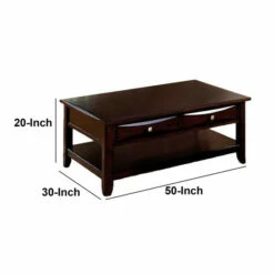 Best Pirce 😍 Benzara Baldwin Coffee Table Contemporary Style, Expresso Brown Finish 🔔 -Benzara Sales Store unnamed file 4072