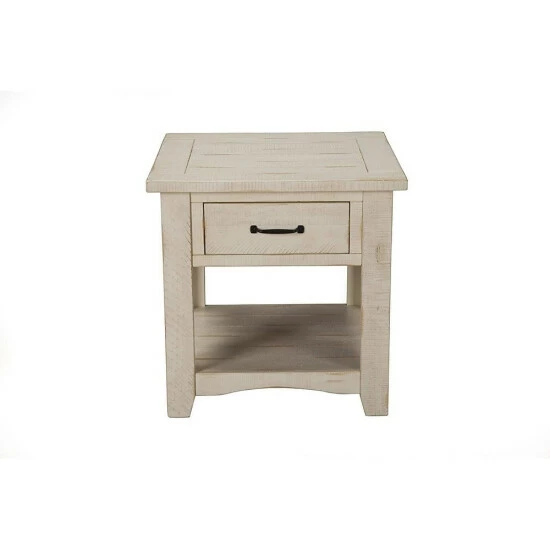 Cheap ๐ฅ Benzara Wooden End Table With 1 Drawer & 1 Shelf, Antique White โ 4 Cheap ๐ฅ Benzara Wooden End Table With 1 Drawer & 1 Shelf, Antique White โ - Image 2