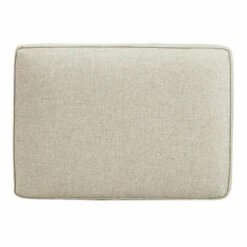 Cheap ✔️ Benzara Nailhead Trim Fabric Upholstered Wooden Frame Ottoman, Light Gray 😍 -Benzara Sales Store unnamed file 4098