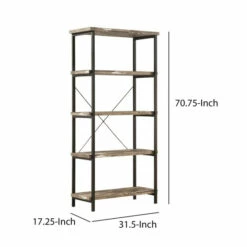 Cheap 👍 Benzara Rustically Designed Bookcase With 4 Open Shelves 🤩 -Benzara Sales Store unnamed file 4193