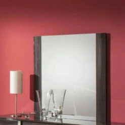 Best deal 🎁 Benzara Contemporary Grey Vertically Wood Framed Mirror - Clear 👍