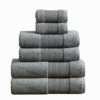 Best Pirce 🌟 Benzara Indy Modern 6 Piece Cotton Towel Set, Softly Textured Design, Dark Gray 🔥 -Benzara Sales Store unnamed file 4337