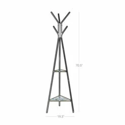 Best reviews of 👏 Benzara Iron Framed 🧥 Coat Rack Stand With Six Hooks And Two Wooden Shelf, Black And Brown 😉 -Benzara Sales Store unnamed file 437