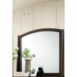 Wholesale 🥰 Benzara Contemporary Appeal Mirror, Varnish Oak - Clear ❤️
