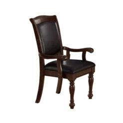 Wholesale 🌟 Benzara Old Style Rubber Wood Arm Chair Set Of 2 Brown ✔️