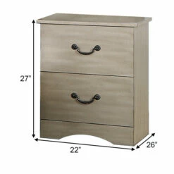 Coupon 💯 Benzara Bran 27 Inch Modern 2 Drawer Nightstand, Pine Wood, Grains, Light Brown 🔥 -Benzara Sales Store unnamed file 4584