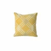 Promo 🎁 Benzara Contemporary Style Set Of 2 Throw Pillows With Diamond Patterns, Silver, Gold 🥰
