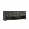 Wholesale 😀 Benzara 60 Inch Modern TV Entertainment Console, 3 Drawers, Open Bottom Shelf, Gray 🎁
