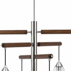 Cheap 🧨 Benzara 38 Inch Modern Chandelier, Free Hanging Cylinder Glass Shades, Chrome ⭐ -Benzara Sales Store unnamed file 4880