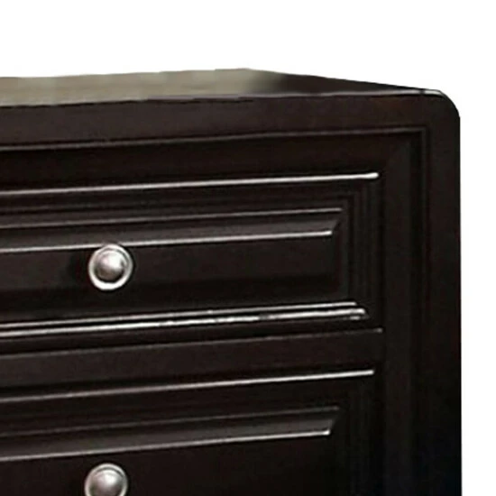 New π Benzara Yorkville Transitional Nightstand, Espresso Finish 𧨠4 New π Benzara Yorkville Transitional Nightstand, Espresso Finish 𧨠- Image 2