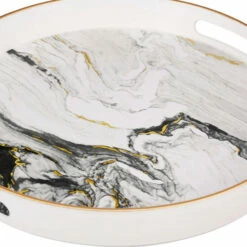 Flash Sale ✨ Benzara Set Of 2 Round Accent Trays, Tabletop Decor, Marbling, Black, White, Gold 🌟 9 Flash Sale ✨ Benzara Set Of 2 Round Accent Trays, Tabletop Decor, Marbling, Black, White, Gold 🌟 -Benzara Sales Store unnamed file 4935