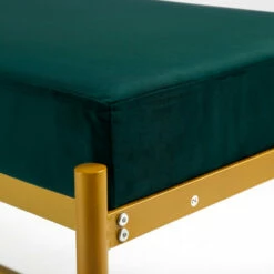 Best deal 🎁 Benzara Lola 55 Inch Modern Foyer Bench, Green Velvet Seat And Gold Metal Frame ✨ -Benzara Sales Store unnamed file 5411