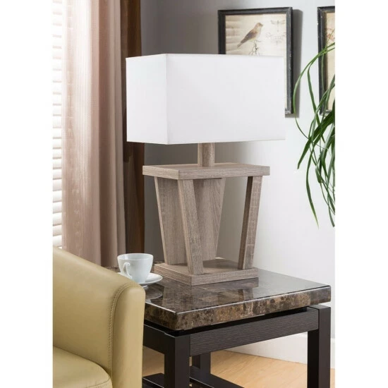 Budget ๐ Benzara Captivating Table Lamp With Contemporary Base, Light Brown ๐ 3 Budget ๐ Benzara Captivating Table Lamp With Contemporary Base, Light Brown ๐