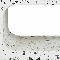 Deals ✔️ Benzara Zia 24 Inch Modern Indoor Outdoor Planter, Terrazzo Concrete Cut Out, White ✔️ -Benzara Sales Store unnamed file 5475