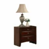 Coupon 🔔 Benzara Contemporary Style Wooden Nightstand With Three Drawers And Metal Knobs, Brown 🤩 -Benzara Sales Store unnamed file 5547
