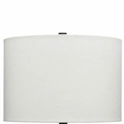 Discount 🧨 Benzara 23 Inch Transitional Resin Furrowed Table Lamp, Linen Shade, White, Black ✨ -Benzara Sales Store unnamed file 558