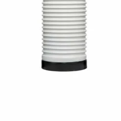 Discount 🧨 Benzara 23 Inch Transitional Resin Furrowed Table Lamp, Linen Shade, White, Black ✨ -Benzara Sales Store unnamed file 560