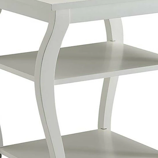 Deals ๐ฏ Benzara Becci End Table, White ๐ 5 Deals ๐ฏ Benzara Becci End Table, White ๐ - Image 3
