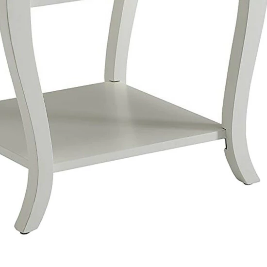 Deals ๐ฏ Benzara Becci End Table, White ๐ 6 Deals ๐ฏ Benzara Becci End Table, White ๐ - Image 4